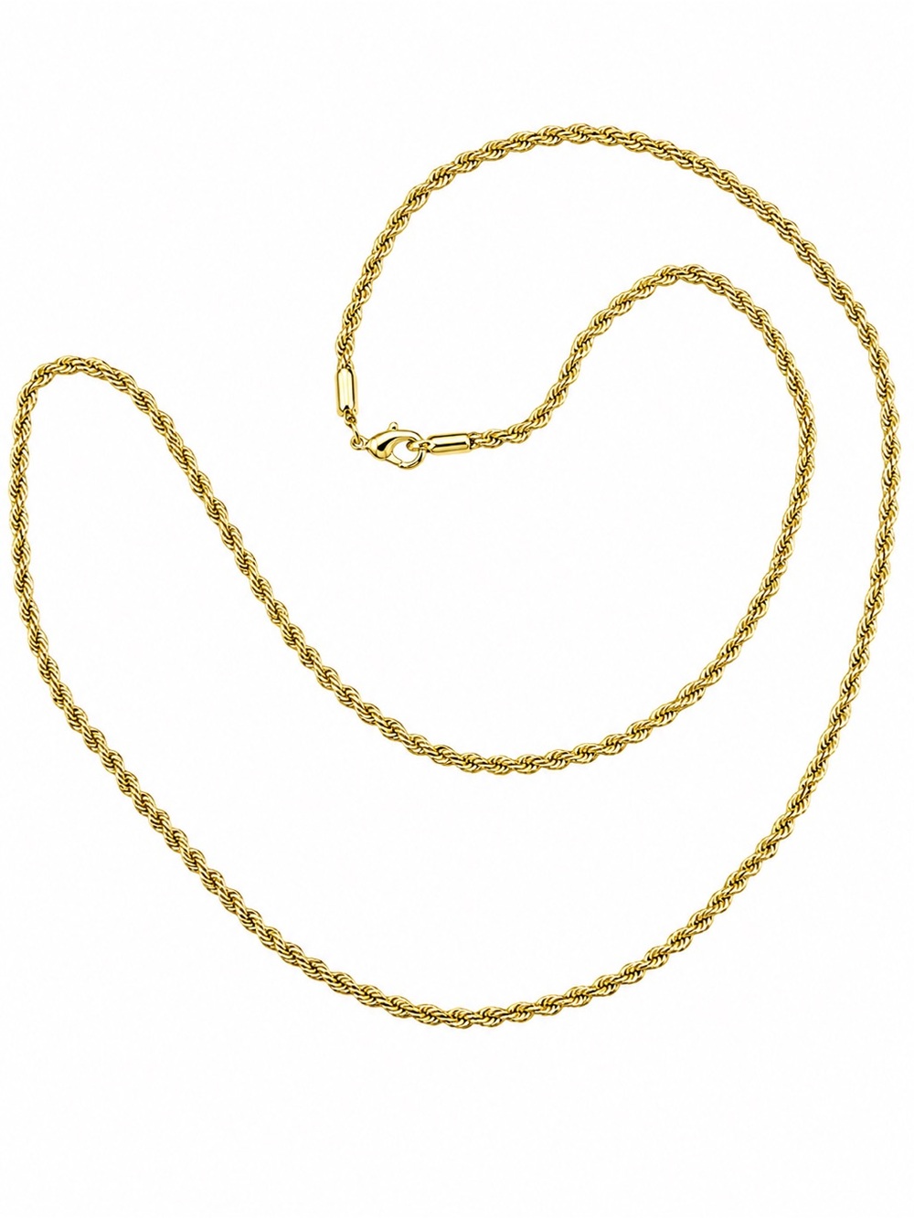 Gold-Filled Twisted Rope Chain Necklace